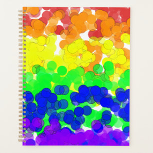 Gay Pride Bokeh Flag Planner