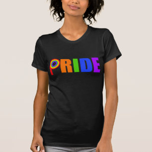 Gay Pride Bold Beautiful Rainbow Letters T-Shirt