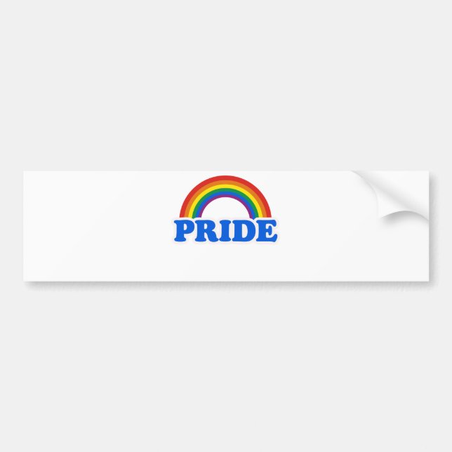 GAY PRIDE BUMPER STICKER (Front)