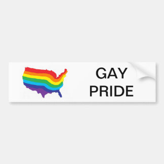 GAY PRIDE BUMPER STICKER
