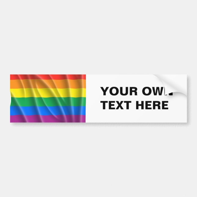 GAY PRIDE BUMPER STICKER (Front)