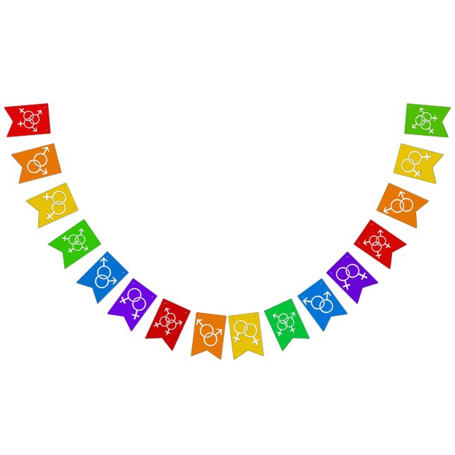 Gay Pride  Bunting Banners Rainbow Love Flags (All)