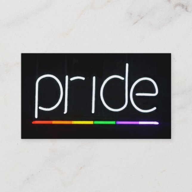 Gay Pride Business Card (Front)