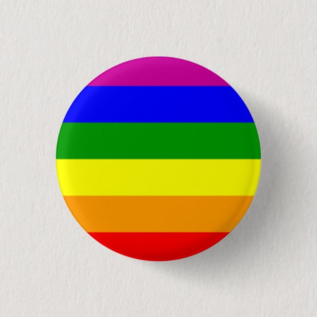 Gay Pride button/flag 3 Cm Round Badge (Front)