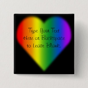 Gay Pride Buttons Same-Sex Rainbow Love Buttons