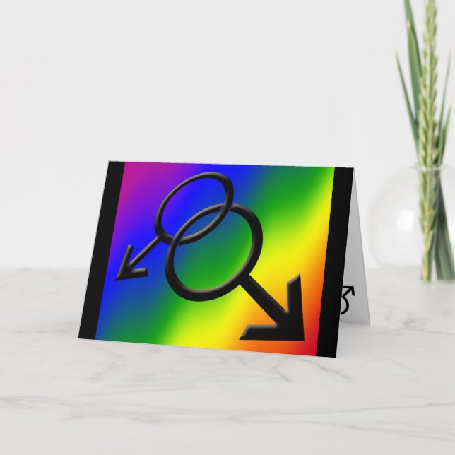 Gay Pride Cards Rainbow Greeting Cards Invitations (Front)