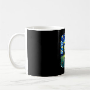 Gay Pride Cat Art Cat Starry Night Style LGBTQ Pri Coffee Mug