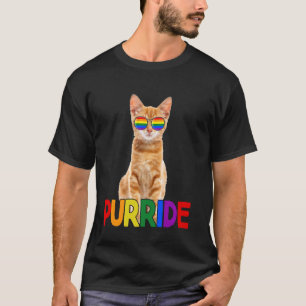 Gay Pride Cat Cute LGBTQ Purride T-Shirt