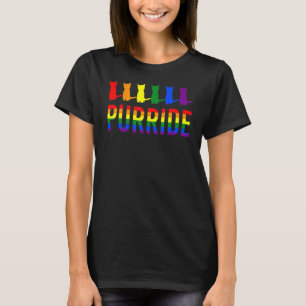 Gay Pride Cat Purride Lgbt Essentia T-Shirt