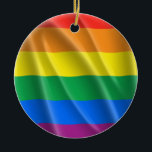GAY PRIDE CERAMIC TREE DECORATION<br><div class="desc">Gay Ornaments</div>