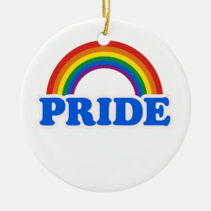 GAY PRIDE CERAMIC TREE DECORATION