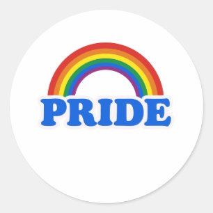 GAY PRIDE CLASSIC ROUND STICKER