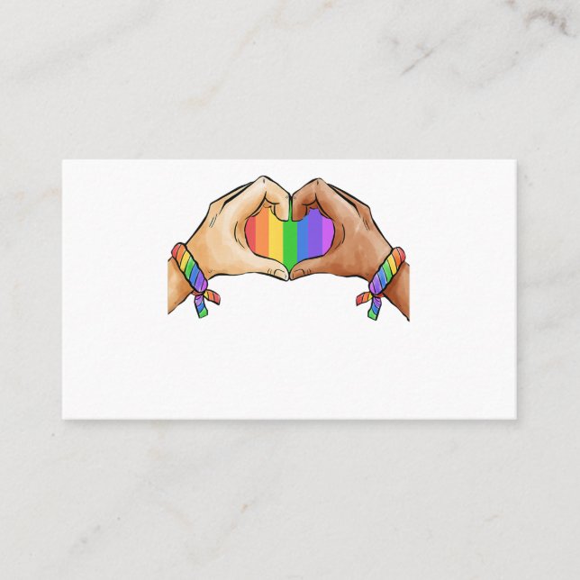 Gay Pride Clothing Lgbt Rainbow  Business Card (Front)