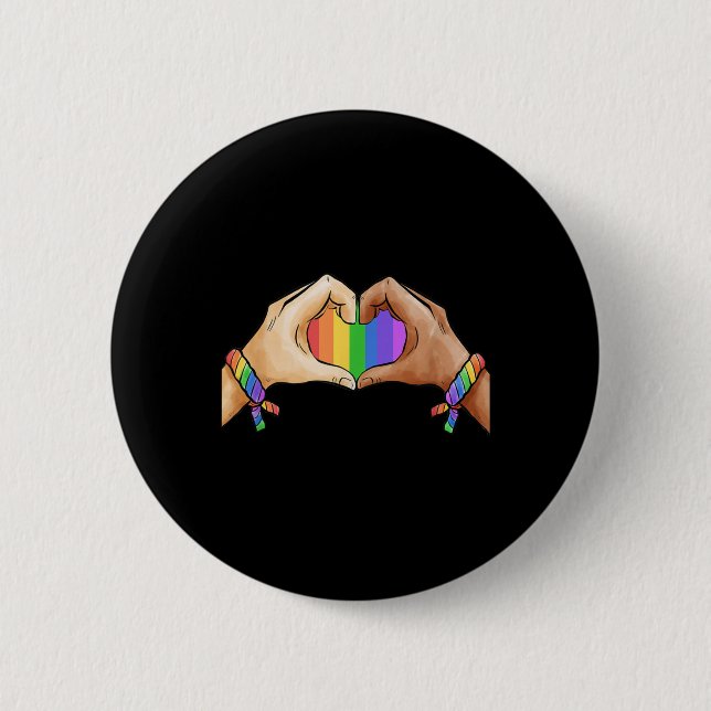 Gay Pride Clothing LGBT Rainbow Flag Pride Month 6 Cm Round Badge (Front)