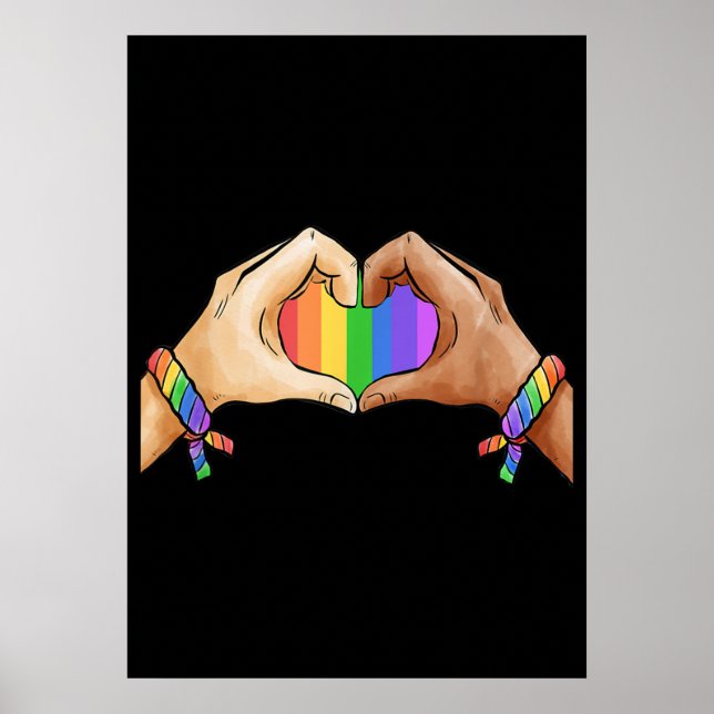 Gay Pride Clothing LGBT Rainbow Flag Pride Month Poster (Front)