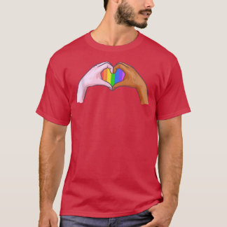 Gay Pride Clothing LGBT Rainbow Flag T Tee Heart U