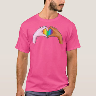 Gay Pride Clothing LGBT Rainbow Flag T Tee Heart U