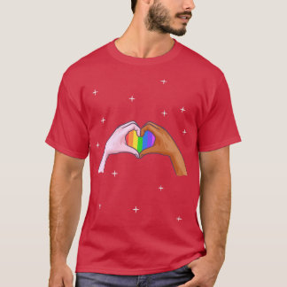 Gay Pride Clothing LGBT Rainbow Flag T Tee Heart U