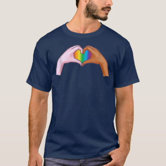 Gay Pride Clothing LGBT Rainbow Flag T Tee Heart U