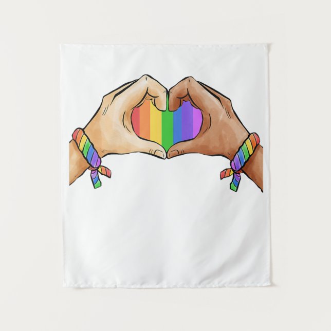 Gay Pride Clothing Lgbt Rainbow  Tapestry (Front)