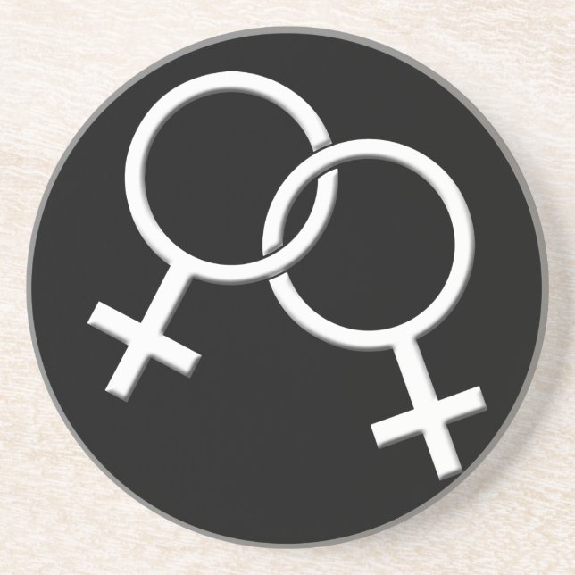 Gay Pride Coaster Women's Gay Pride Drink Coasters (Front)