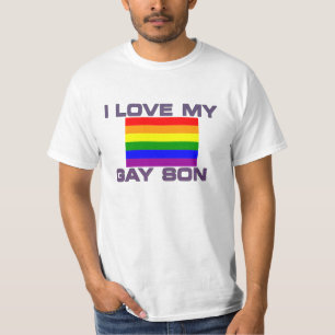 Gay Pride Colours I Love My Gay Son T-Shirt