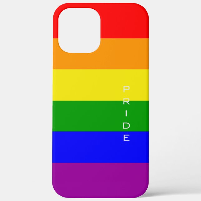 Gay Pride Colours Rainbow Flag Pride Case-Mate iPhone Case (Back)