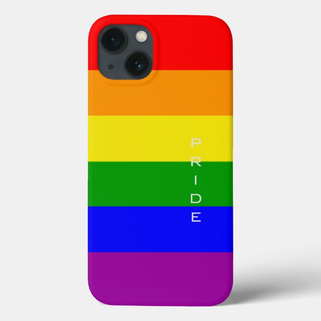 Gay Pride Colours Rainbow Flag Pride Case-Mate iPhone Case (Back)