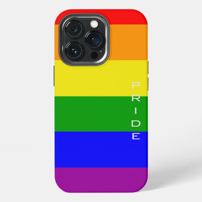 Gay Pride Colours Rainbow Flag Pride iPhone Case (Back)