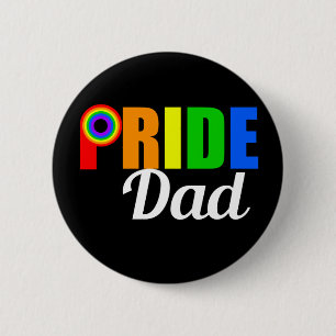 Gay Pride Dad LGBTQ Father's Day 6 Cm Round Badge