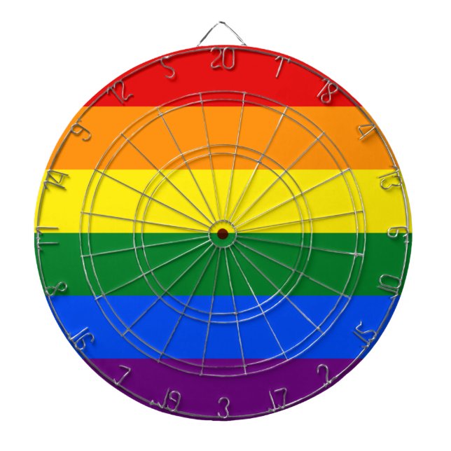 Gay Pride Dartboard (Front)