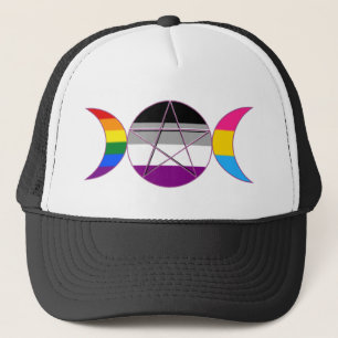 Gay Pride Demi Pan Goddess Symbol Trucker Hat