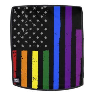 gay pride distressed american flag backpack