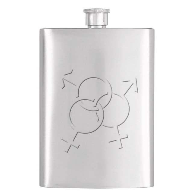 Gay Pride Drink Flask LGBT Love Flasks Gifts (Front)