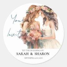 Gay Pride Elegant Blush Wedding