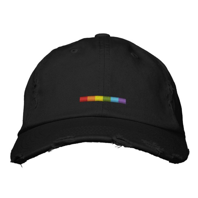 Gay Pride embroidered cap (Front)