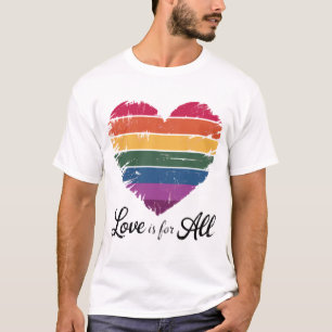 Gay pride equality and support love is for all T-Shirt
