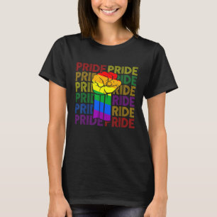 Gay Pride Fist Bump Lgbt - Lgbtq Lesbian Lgbt Mont T-Shirt