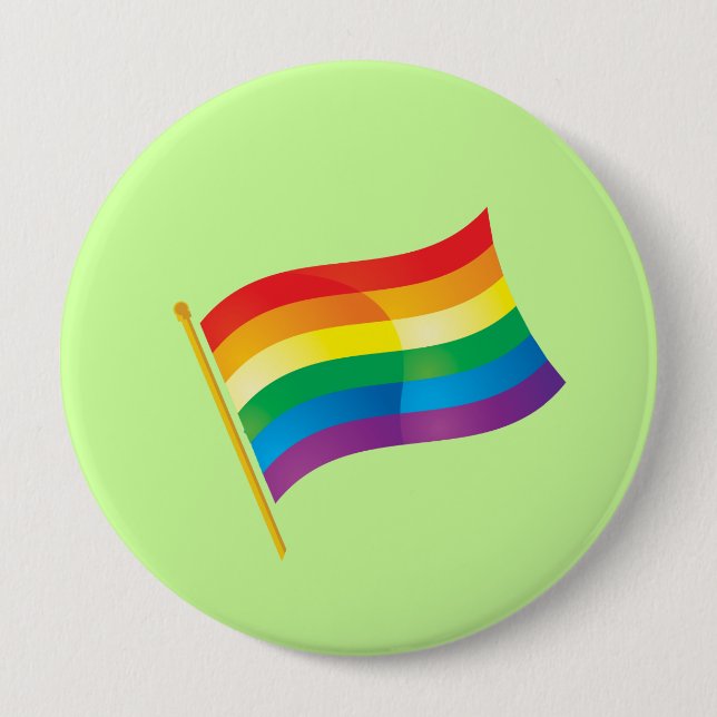 Gay Pride Flag 10 Cm Round Badge (Front)