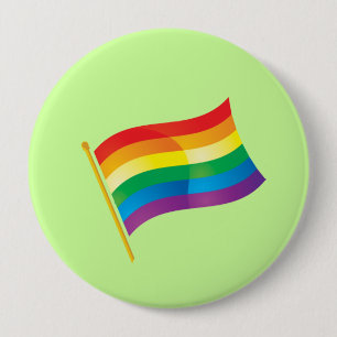 Gay Pride Flag 10 Cm Round Badge