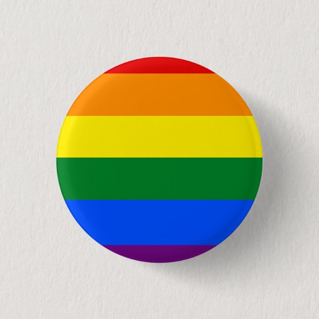 Gay Pride Flag 3 Cm Round Badge (Front)