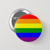Gay Pride Flag 6 Cm Round Badge (Front & Back)
