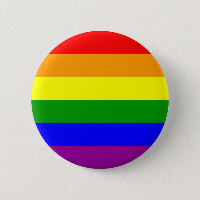 Gay Pride Flag 6 Cm Round Badge (Front)