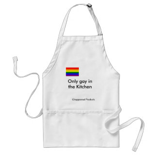 gay-pride-flag-738850, Only gay in the Kitchen,... Standard Apron