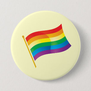 Gay Pride Flag 7.5 Cm Round Badge