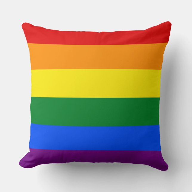 Gay Pride Flag Cushion (Front)