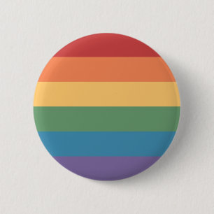 Gay Pride Flag Heathered 6 Cm Round Badge