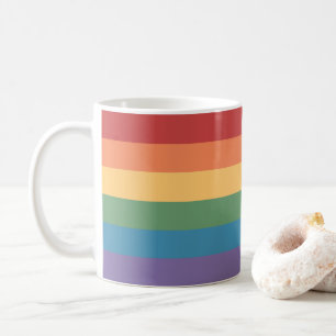 Gay Pride Flag Heathered Coffee Mug