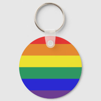 Gay pride flag key ring