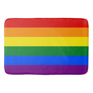 Gay Pride Flag Large Bath Mat
